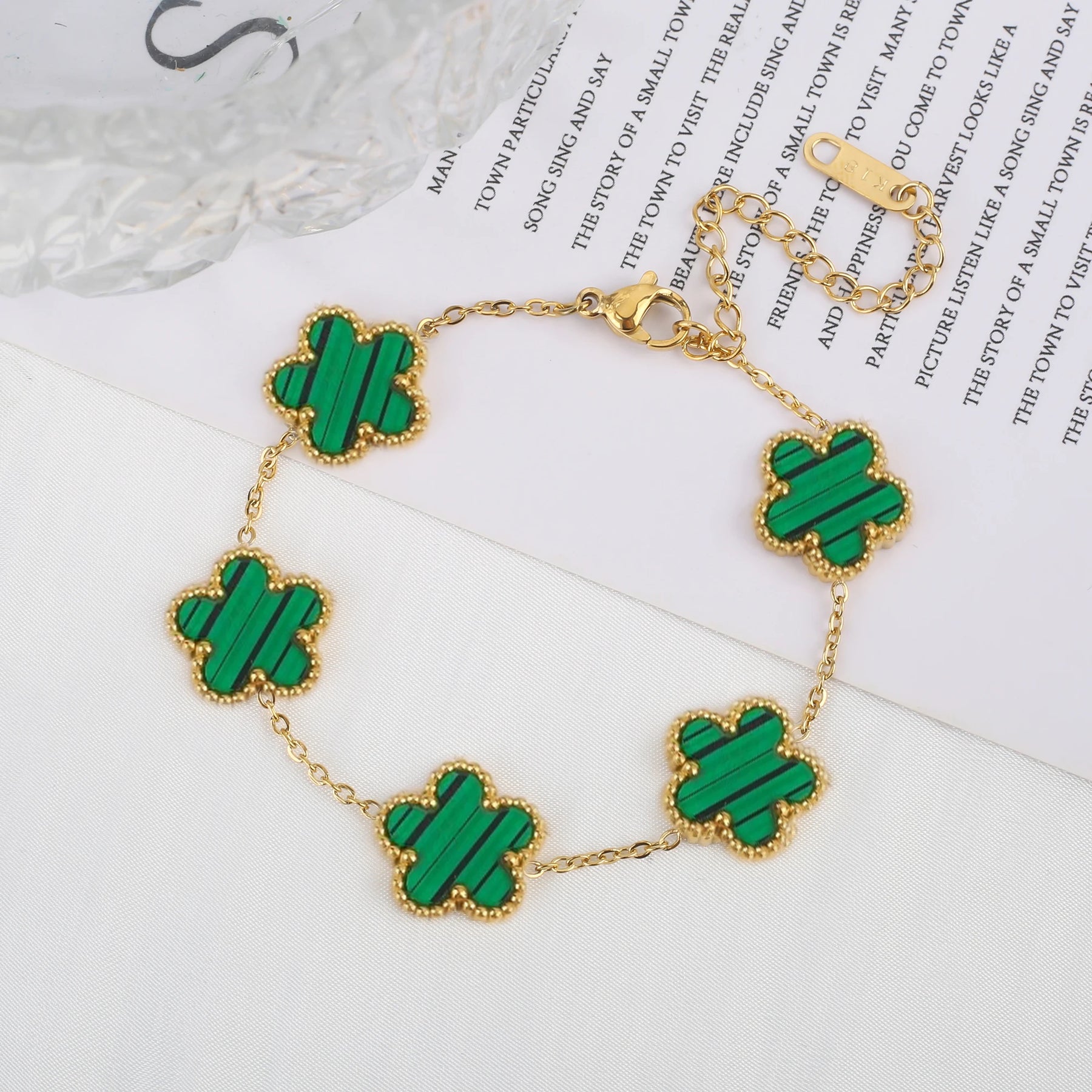 Five Leaf Necklace & Earrings Set + Free Bracelet!