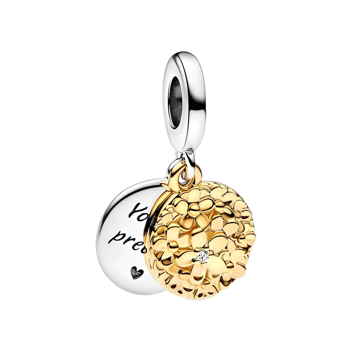 Golden Flower Charm