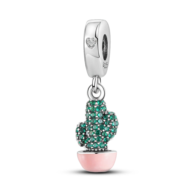 Rose Cactus Charm