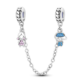 Lovers Safety Chain Charm