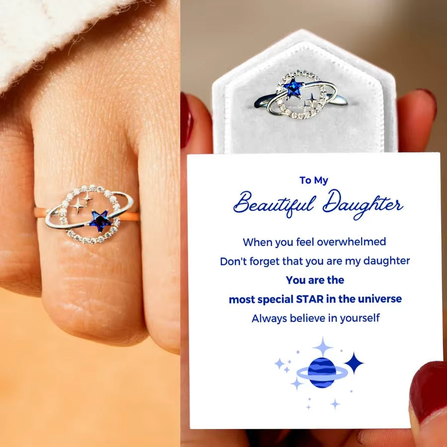 To My Daughter - Brilliant Star Ring