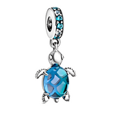 Ocean Blue Turtle Charm